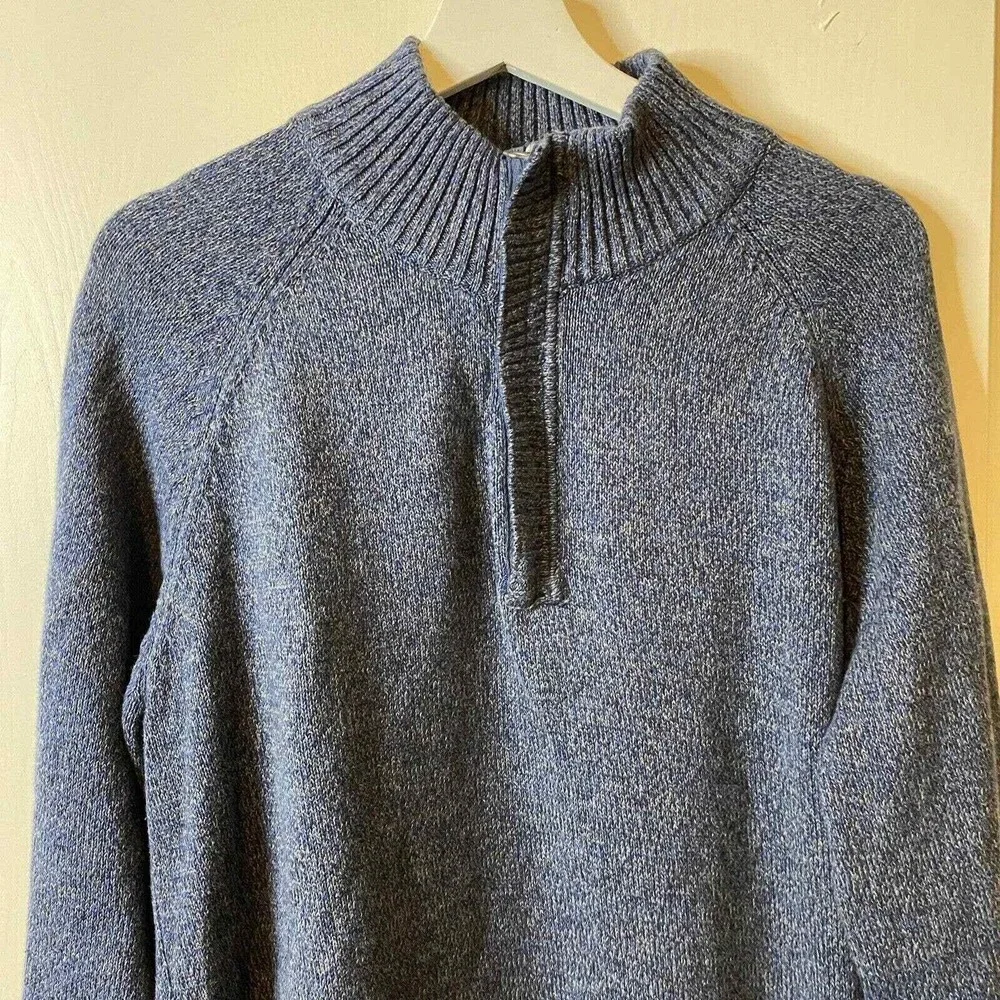 Weatherproof Vintage L Large 100% Cotton Pullover Sweater 1/4 Zip NWT Msrp $75